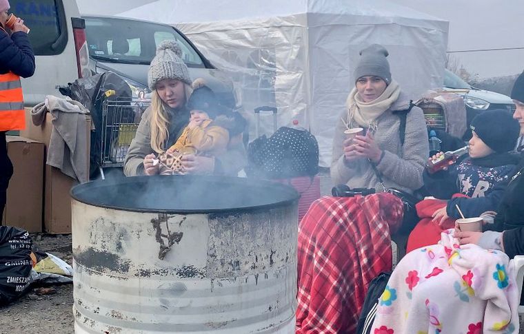 Medyka, el paso fronterizo crucial entre Polonia y Ucrania