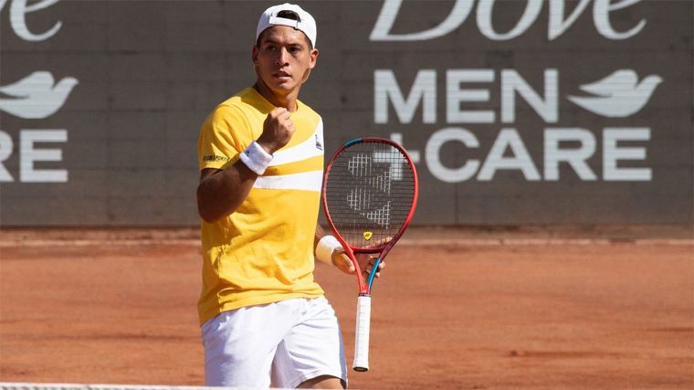 Sebastián Báez le dio el primer punto a Argentina.