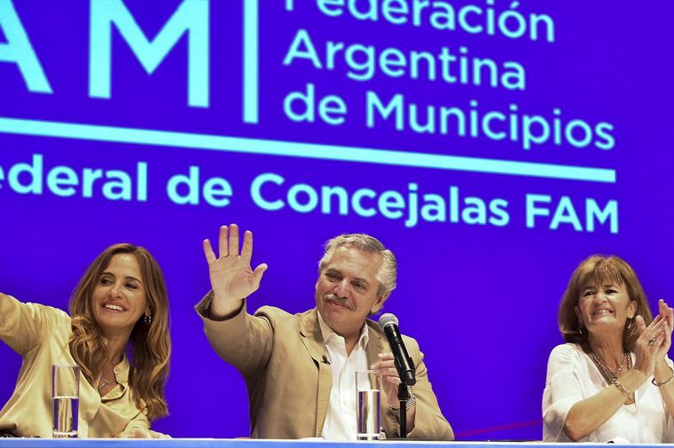 Alberto Fernández, en un acto realizado este domingo en el Centro Cultural Kirchner.