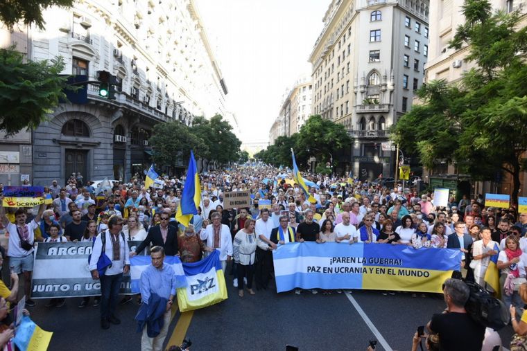 Horacio Rodríguez Larreta y Patricia Bullrich encabezaron la movilización.