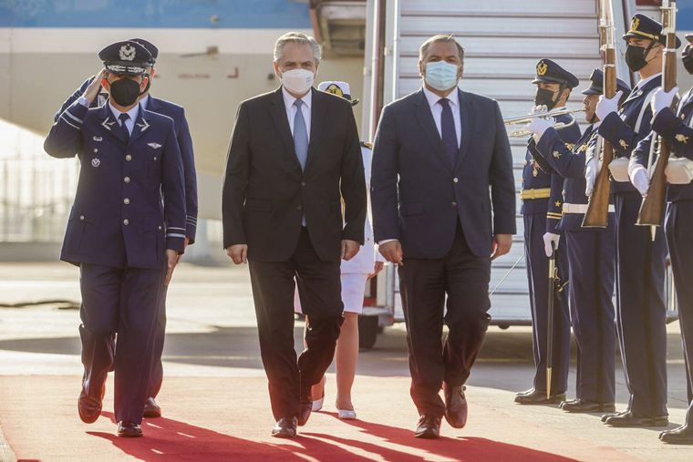 Alberto Fernández asiste a la asunción de Gabriel Boric.