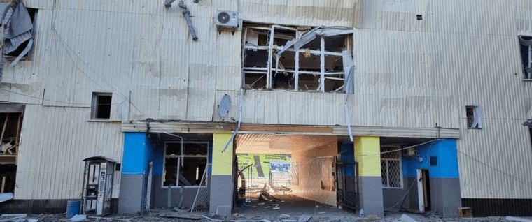 El estadio de un club ucraniano fue destruido por un bombardeo ruso (TyC Sports)