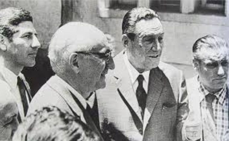FOTO: Perón y Frondizi, en Madrid.