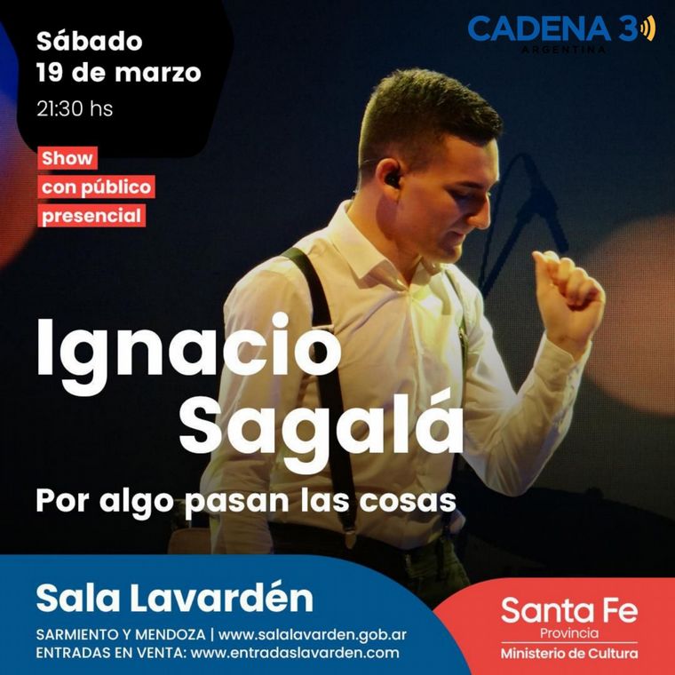 Ignacio Sagalá desembarca en Rosario con un show romántico Noticias - Cadena 3 Argentina