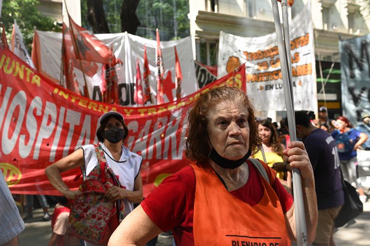 Intensa jornada de protestas piqueteras en CABA.