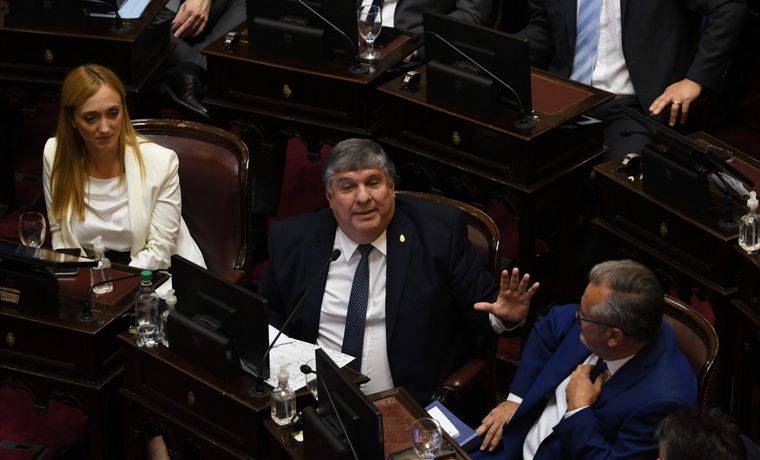 Sesión en el Senado de la Nación por el acuerdo con el FMI.