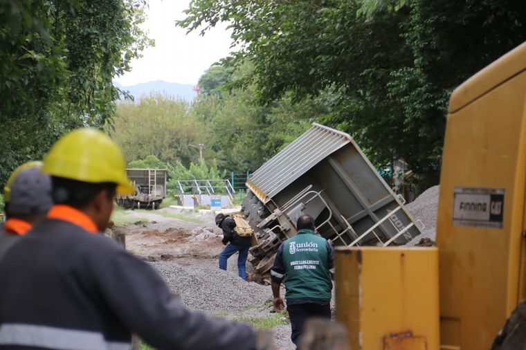 Un vagón de tren descarriló en la ciudad de Córdoba.