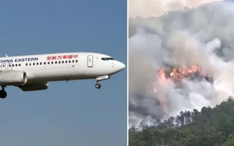 FOTO: El impactante video del avión que se estrelló en China