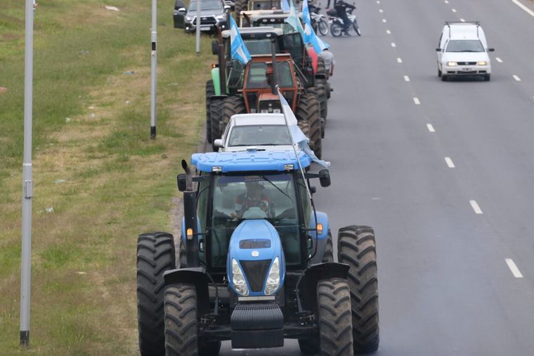 Tractorazo de productores autoconvocados en Córdoba