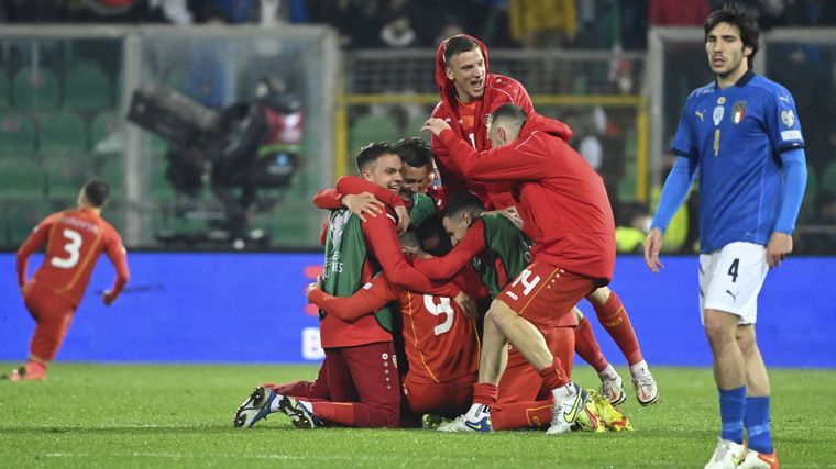 FOTO: Italia no pudo con Macedonia del Norte y no jugará la Copa del Mundo.