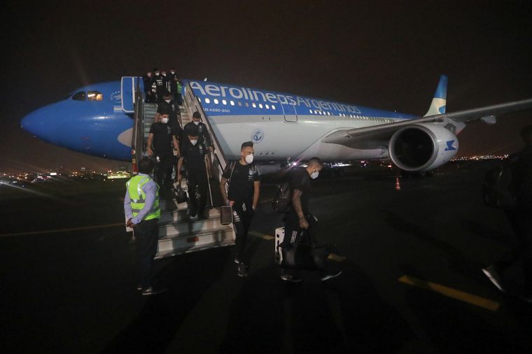 La Selección arribó este lunes por la noche a Guayaquil para enfrentar a Ecuador.