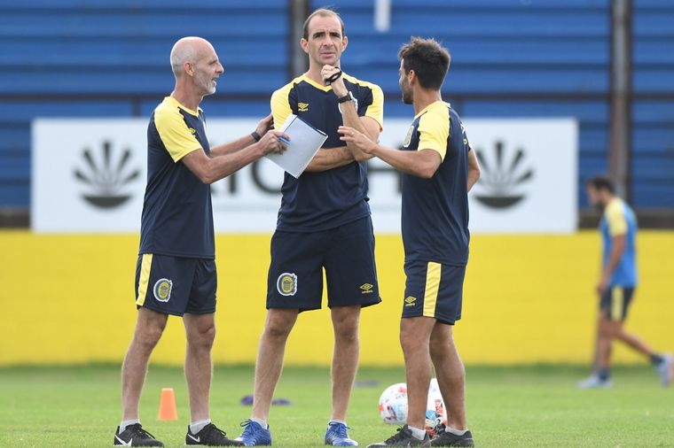 Somoza en su segunda practica con Rosario Central