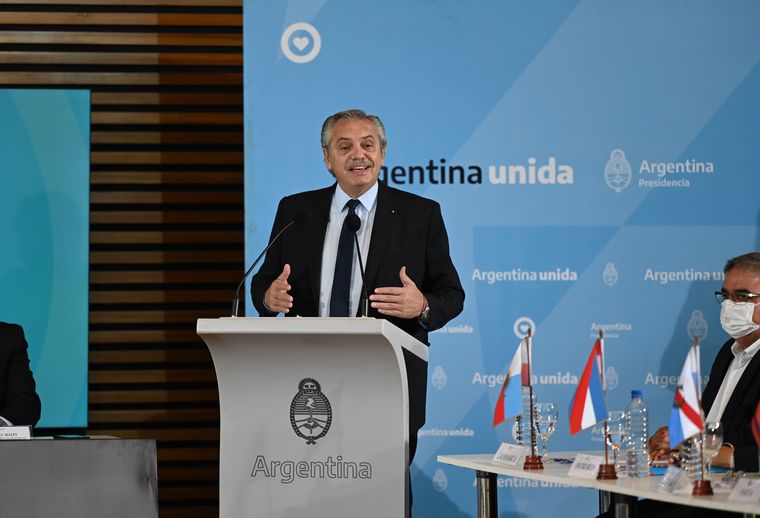 FOTO: Alberto Fernández en el Consejo Federal de Seguridad