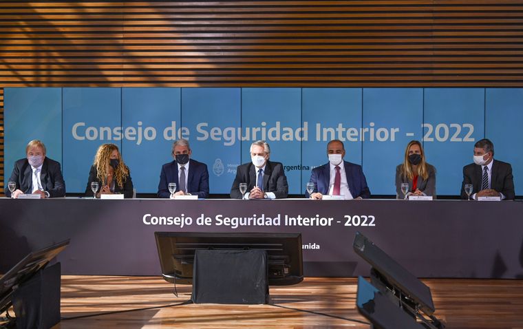 Alberto Fernández en el Consejo Federal de Seguridad