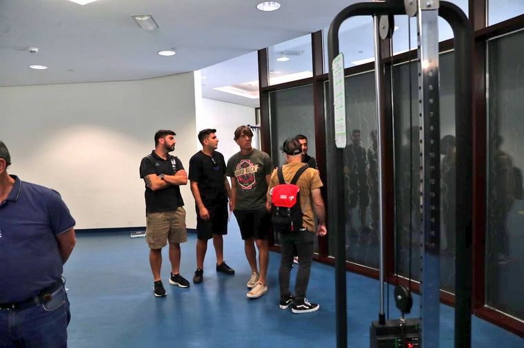 Integrantes del equipo de Scaloni recorrieron las instalaciones en Qatar.