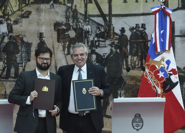 Gabriel Boric en Argentina