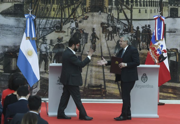 Gabriel Boric en Argentina