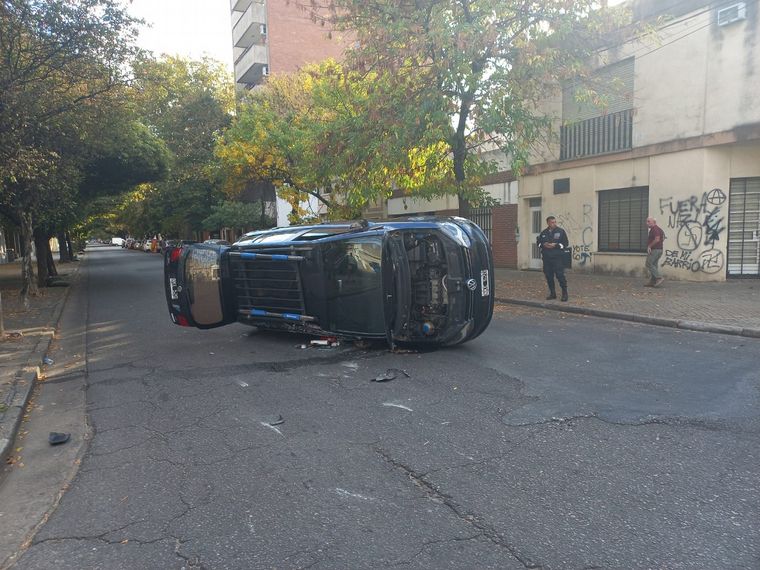 El choque ocurrió en la esquina de 3 de Febrero e Iriondo.