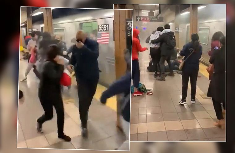 FOTO: Ataque en metro de Nueva York