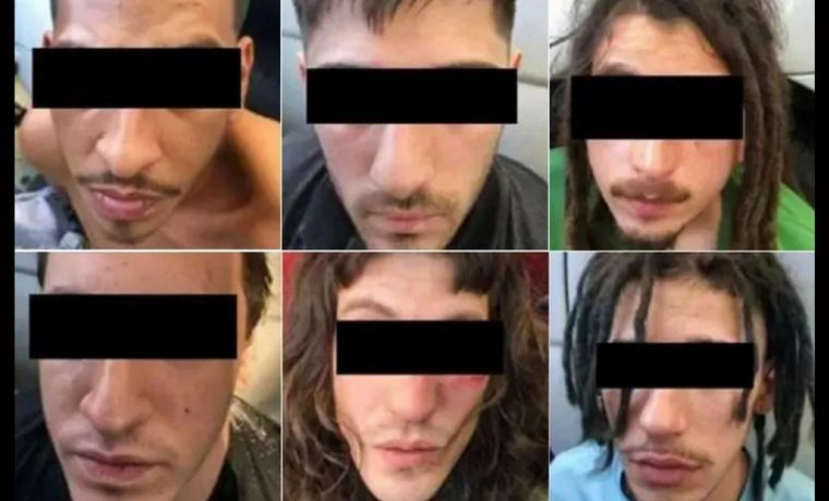 FOTO: Los seis imputados por la violación grupal en Palermo.