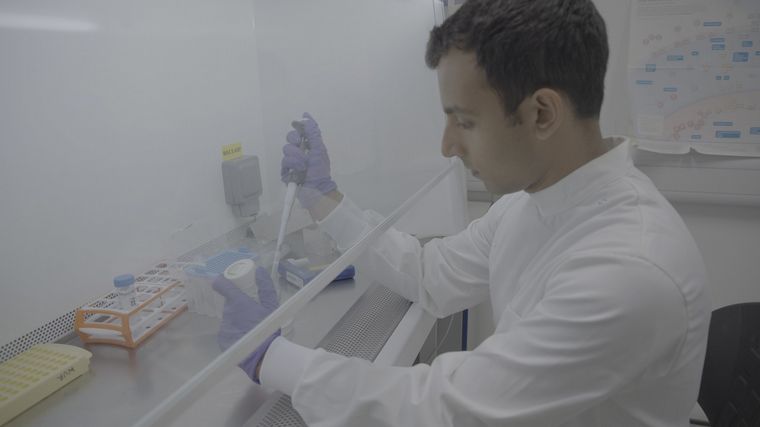 El estudio en pleno proceso.