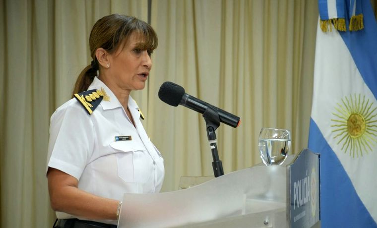Liliana Zárate, jefa de Policía de la Provincia de Córdoba. 