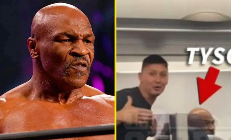 Mike Tyson y un vuelo de furia.