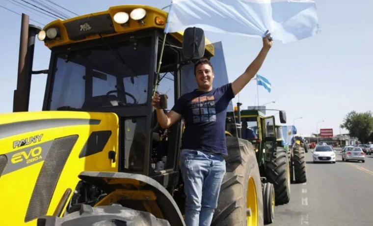 Tractores a Plaza de Mayo.