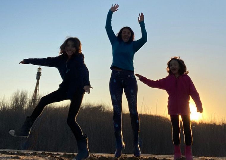 FOTO: Jésica decidió mudarse de Buenos Aires a Pinamar con sus hijas