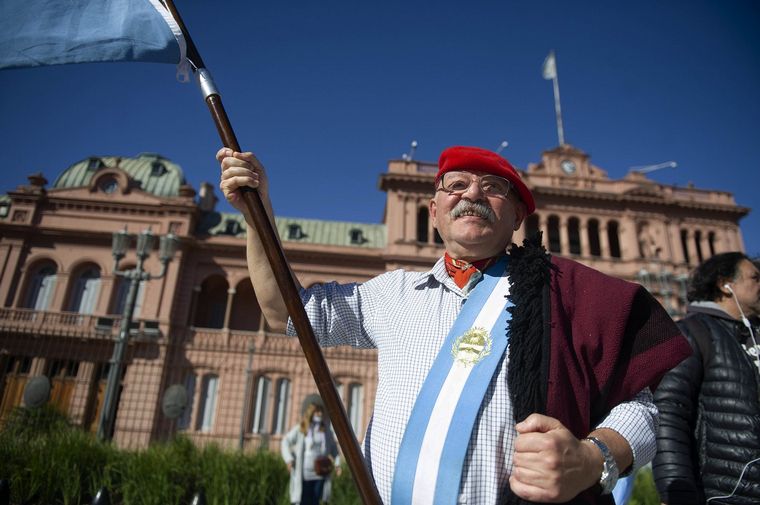 Con apoyo de la oposición, ruralistas de todo el país concentraron en Plaza de Mayo
