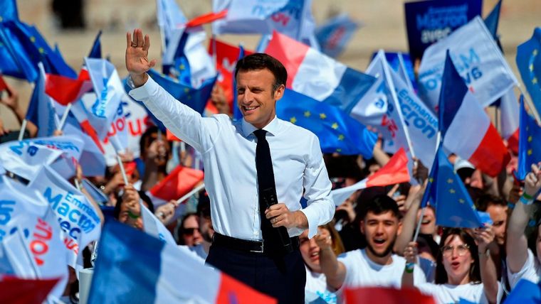 FOTO: Emmanuel Macron fue reelegido presidente de Francia con un 58,2% (Foto: CNN)