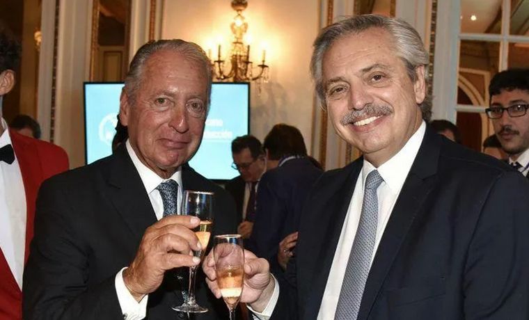 Funes de Rioja y Alberto Fernández (Foto: archivo). 