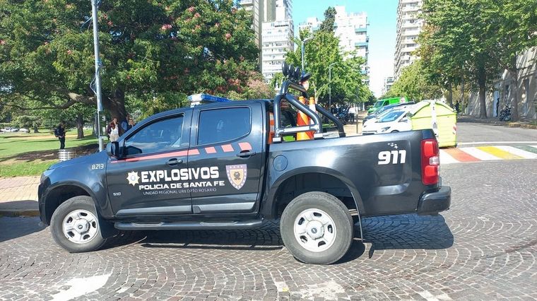 FOTO: Amenaza de bomba en el Concejo Municipal de Rosario