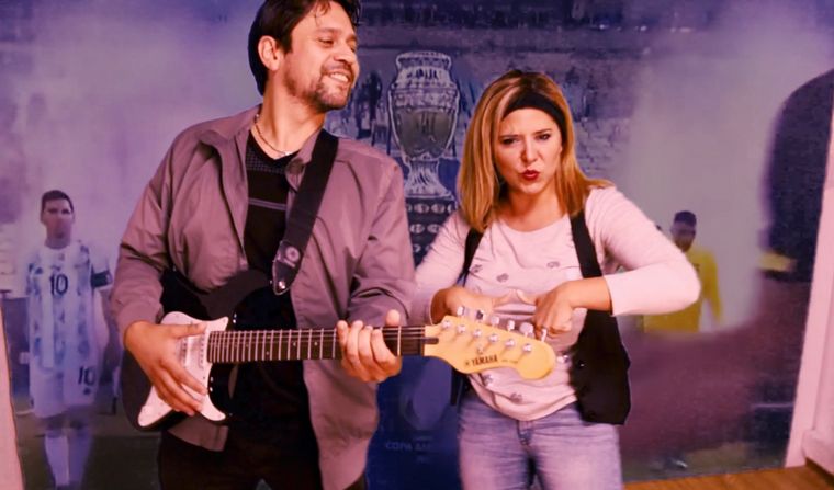 Gianina Enaninni y Edoardo Berraco.