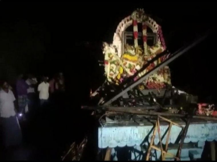 Tragedia en una procesión en India (Foto: @ANI).