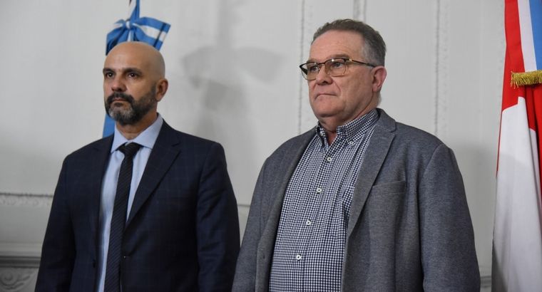 Jorge Lagna presentó a Claudio Brilloni como secretario de Seguridad. 