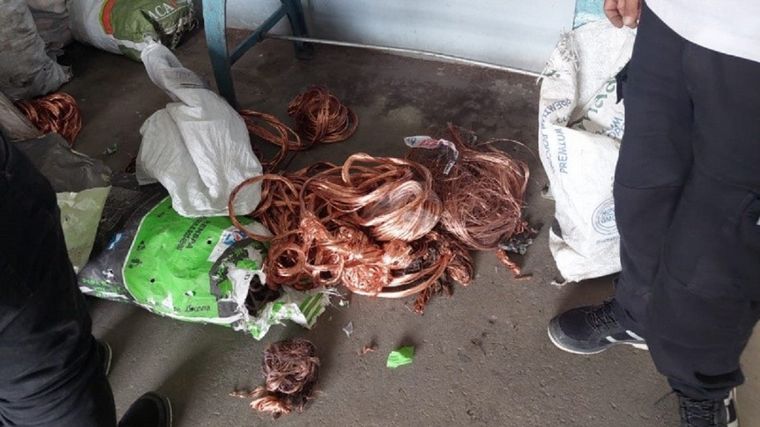 FOTO: Fuerte incremento del robo de cables: 130 mil kilos de cobre en un año