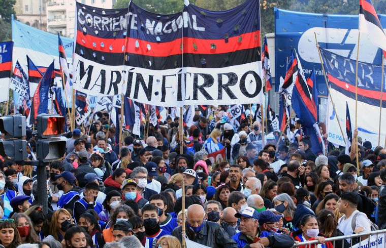 El Frente de Todos se sumó a la marcha contra la Corte Suprema de Justicia.