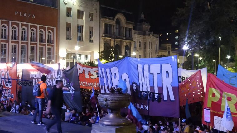 La Marcha Federal en su paso por Tucumán (Foto: La Gaceta)