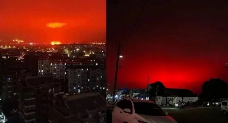 El cielo se tiñó de rojo en China y la gente entró en pánico