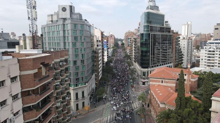 FOTO: Caos en el centro de Córdoba por la marcha piquetera