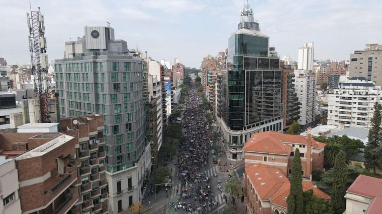 FOTO: La marcha piquetera nacional pasó por Córdoba.