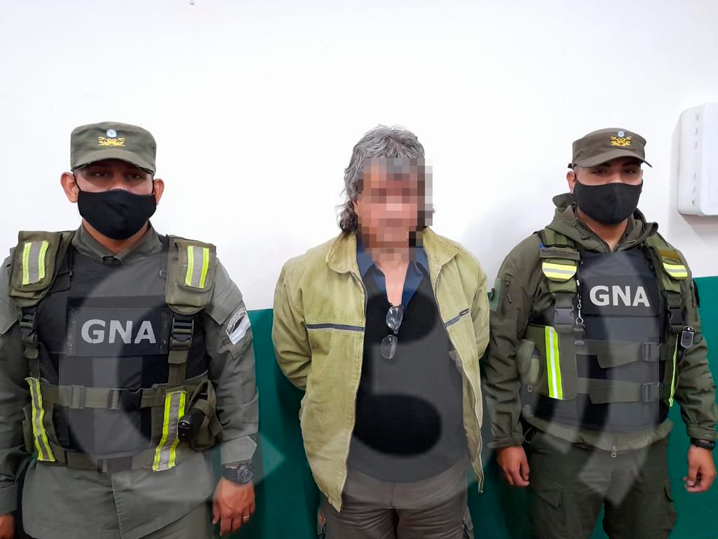 FOTO: La imagen de Gregorio Brítez, femicida de Nora Escobar, detenido por Gendarmería. 