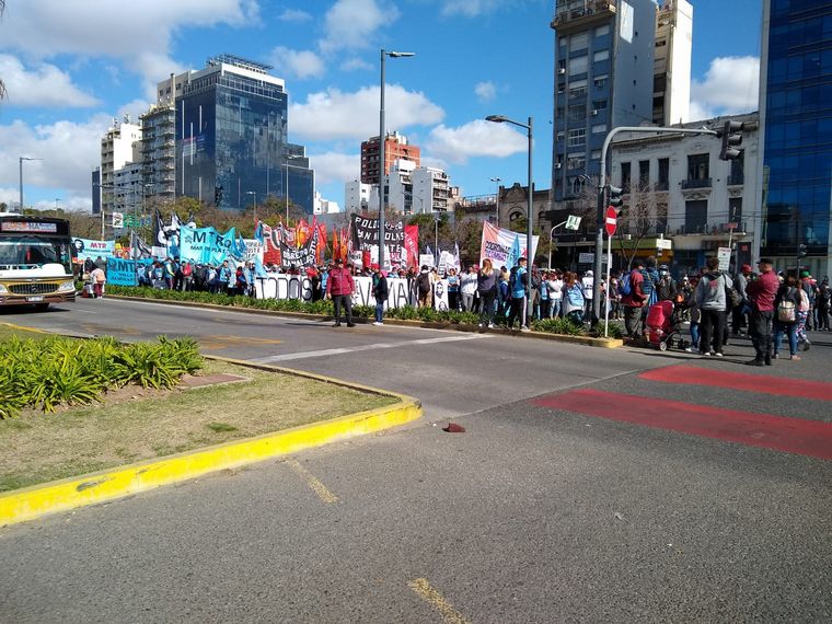 La marcha piquetera nacional llegó a Buenos Aires.