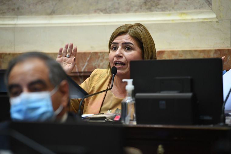 FOTO: Papelón en el Senado: una legisladora denunció que le ocuparon la banca.