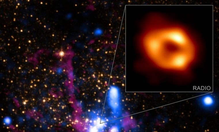 FOTO: Fotografiaron por primera vez un agujero negro en el centro de la Vía Láctea 