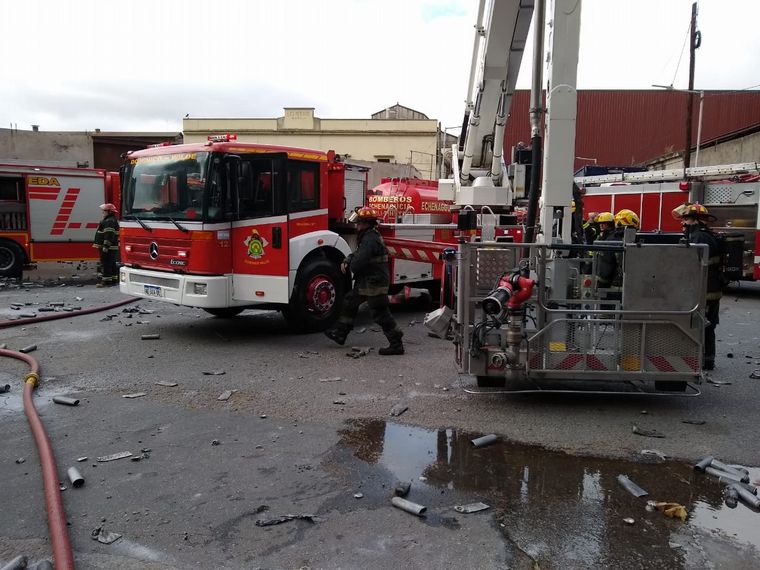 Un incendio se produjo en Dock Sud