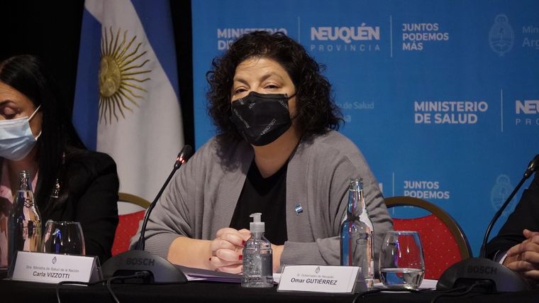 FOTO: La ministra de Salud de la Nación, Carla Vizzotti. 