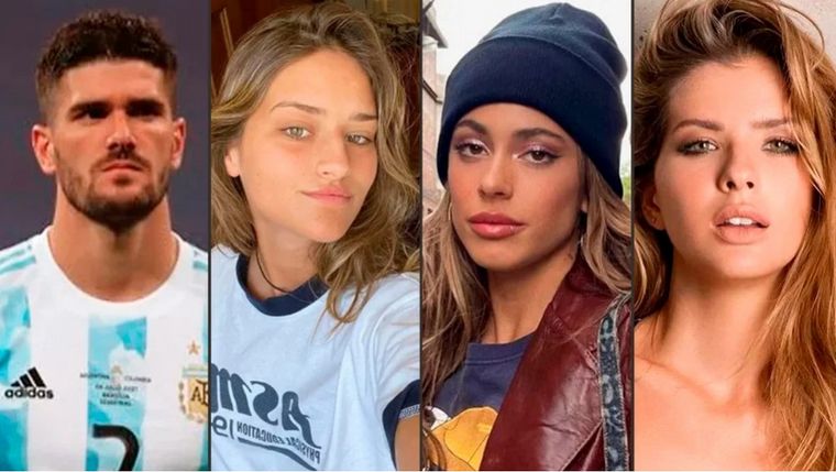 De Paul, entre Tini, la China Suárez y una modelo uruguaya