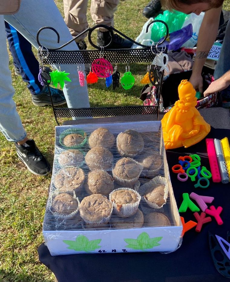 Vendían muffins con marihuana en el parque: fueron detenidos